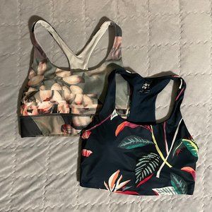 Medium JoyLab Longline Floral Sports Bras